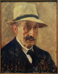 Autoportrait avec chapeau de paille